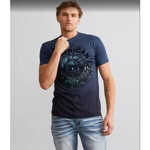 American Fighter Men's Fighter Division Ombre T-Shirt -‎ Size L